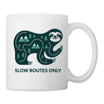 Langsame Routen Nur Elefant - Tasse - Weiß - Rechts