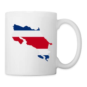 Carte du Costa Rica - Mug blanc - blanc - Droite