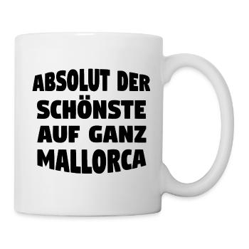 Der schönste auf Mallorca - Tasse - Weiß - Rechts