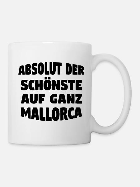 Der schönste auf Mallorca - Tasse - Weiß