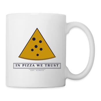 Dans la pizza, nous avons confiance - Mug blanc - blanc - Droite
