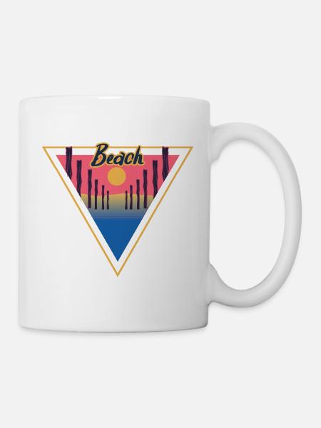 Beach Triangle - Tasse - Weiß