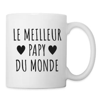 Meilleur Papy Monde - Mug blanc - blanc - Droite