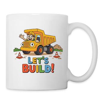 Let's Build! Construction Truck - Mug - white - Right