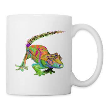 Liebe ist Liebe Chamäleon - Tasse - Weiß - Rechts