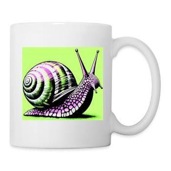 Escargot - Mug blanc - blanc - Droite