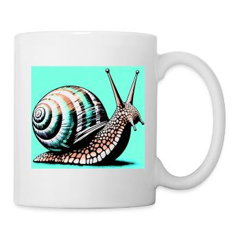 Escargot - Mug blanc - blanc - Droite