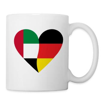 UAE Germany Heart - Mug - white - Right