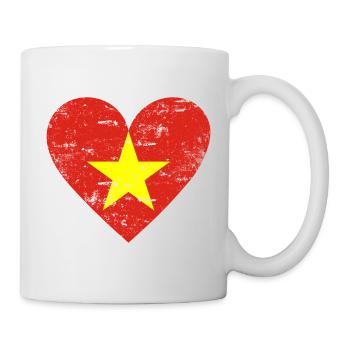 Cœur du Vietnam utilisé - Mug blanc - blanc - Droite