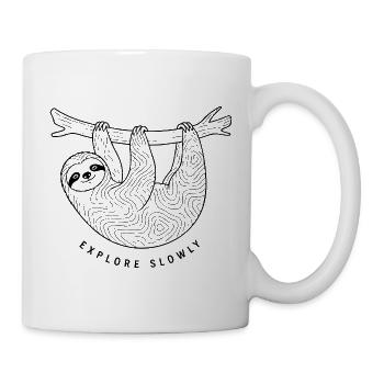 Cadeau du club de randonnée paresseuse - Mug blanc - blanc - Droite
