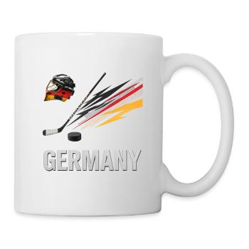 Deutschland Eishockey Kraft - Tasse - Weiß - Rechts