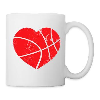 Basketball Heart Graffiti - Mug - white - Right