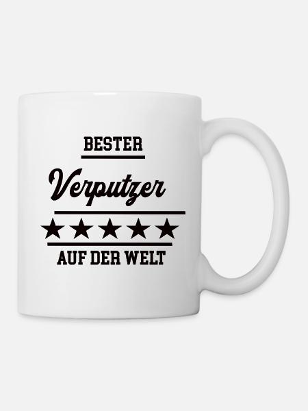 Verputzer Bester Handwerker Verputzerei - Tasse - Weiß