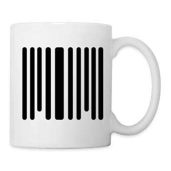 code barre - Mug blanc - blanc - Droite