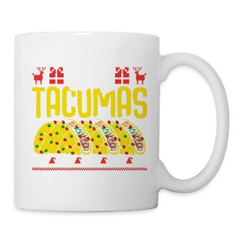 Taco Christmas Weihnachten Tacos - Tasse - Weiß - Rechts
