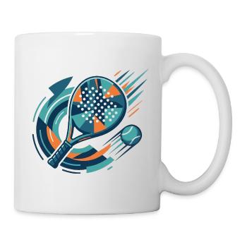 Padel Tennis Retro Sports Design - Mug - white - Right