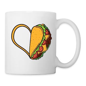 Taco Heart Love - Tasse - Weiß - Rechts