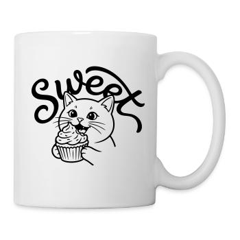 Cupcake - Tasse - Weiß - Rechts