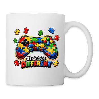 Autism Gamer Video Game Controller - Mug - white - Right