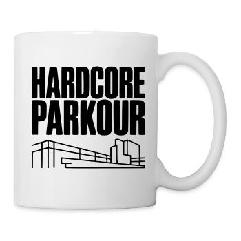 Hardcore Parkour - Mug blanc - blanc - Droite