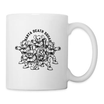 Hanta Death Squad Retro Cartoon Design - Tasse - Weiß - Rechts