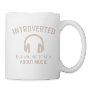 Écouteur Introverti de la musique - Mug blanc - blanc - Droite