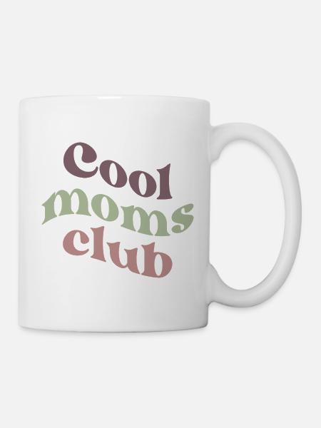 Typographie rétro du Cool Moms Club - Mug blanc - blanc