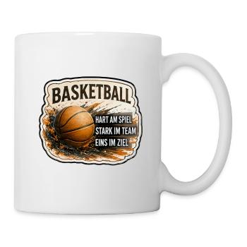 Basketball – Stark im Team - Tasse - Weiß - Rechts
