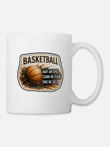 Basketball – Stark im Team - Tasse - Weiß
