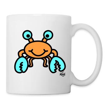 Krebs groß - Tasse - Weiß - Rechts