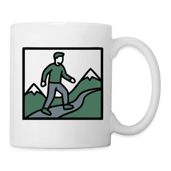 Wanderer Berge Bergsteigen Wandern Wandergruppe - Tasse - Weiß - Rechts
