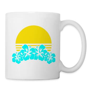 Sun Hibiscus Neon Tropics - Mug - white - Right