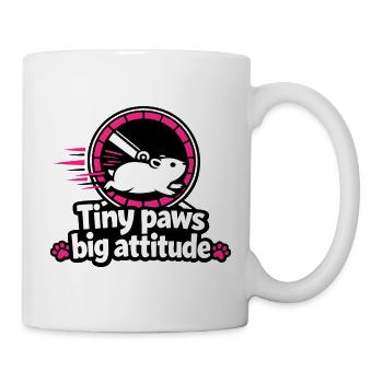 Pattes petites, grande attitude - Mug blanc - blanc - Droite