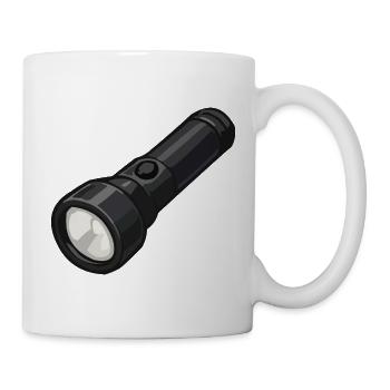 Kompakte Taschenlampe Illustration - Tasse - Weiß - Rechts