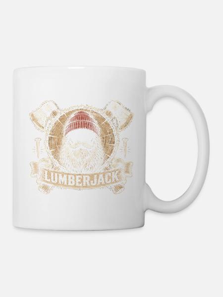 Holzfäller Baumfäller Waldarbeiter - Tasse - Weiß