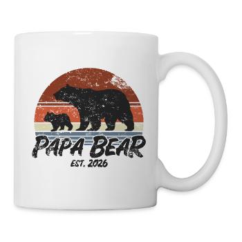 Papa Bear - Father 2026 Father's Day Gift - Mug - white - Right