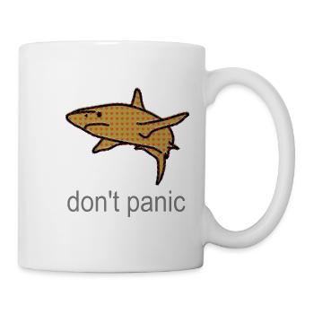 Heart Filled Shark Courage Motif - Mug - white - Right