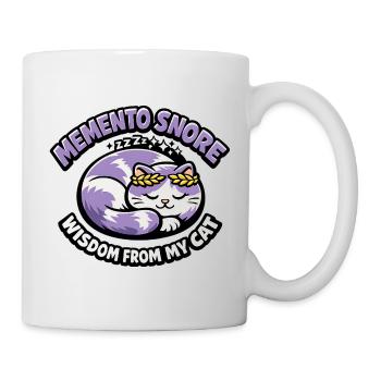 Memento Snore Cat Purple Laurel - Mug - white - Right