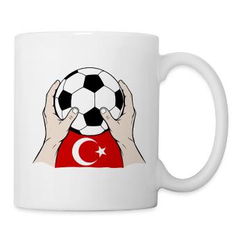 Türkischer Fußball Türkei - Tasse - Weiß - Rechts