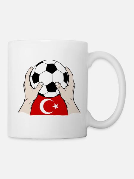 Türkischer Fußball Türkei - Tasse - Weiß