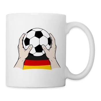 Deutscher Fußball Deutschland - Tasse - Weiß - Rechts