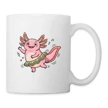 Dancing Queen Axolotl - Tasse - Weiß - Rechts