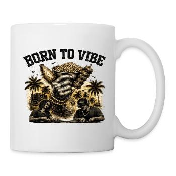 Born to Vibe: Tropical DJ Crew - Mug - white - Right