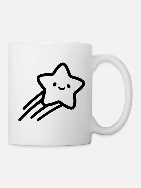 Sternschnuppe - Tasse - Weiß