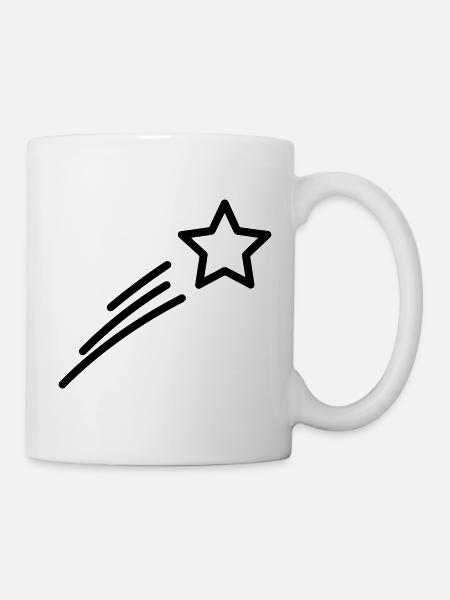 Sternschnuppe - Tasse - Weiß