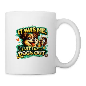 C’était moi, j’ai laissé sortir Déclaration drôle d’amour - Mug blanc - blanc - Droite