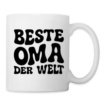 Beste Oma der Welt - Tasse - Weiß - Rechts
