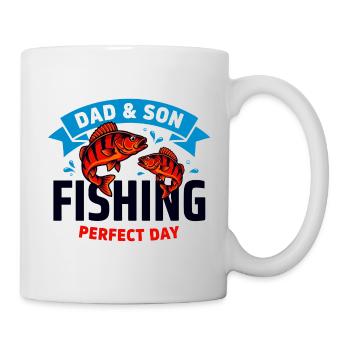 Dad Son Fishing - Mug - white - Right