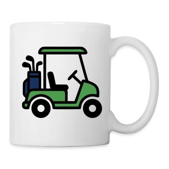 Golf cart Golf car Golf club Men - Mug - white - Right