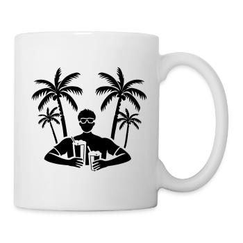 Booze Holiday Party Palm Trees - Mug - white - Right